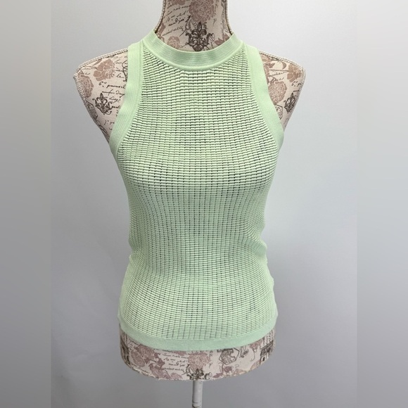 SOLID & STRIPED Pistachio Green CARSON Ribbed Fitted Tank Top size M - Picture 8 of 12